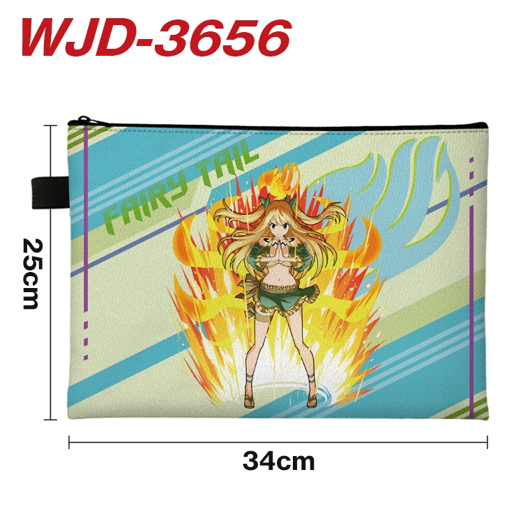 Fairy tail Anime Peripheral Full Color A4 File Bag 34x25cm  WJD-3656