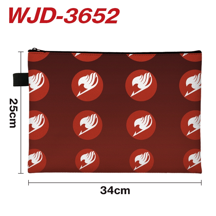 Fairy tail Anime Peripheral Full Color A4 File Bag 34x25cm WJD-3652