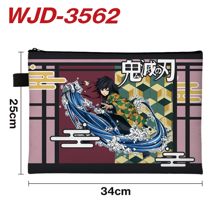 Demon Slayer Kimets Anime Peripheral Full Color A4 File Bag 34x25cm WJD-3562