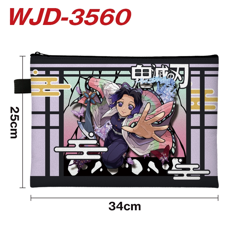 Demon Slayer Kimets Anime Peripheral Full Color A4 File Bag 34x25cm WJD-3560