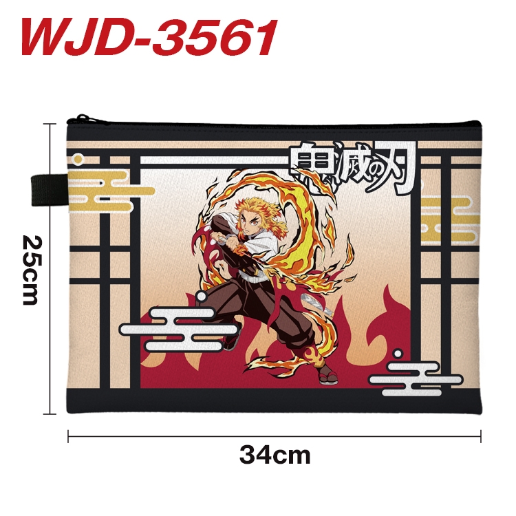 Demon Slayer Kimets Anime Peripheral Full Color A4 File Bag 34x25cm WJD-3561