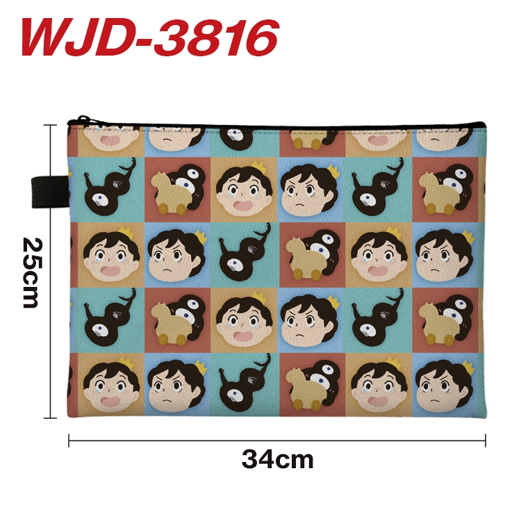 king ranking Anime Peripheral Full Color A4 File Bag 34x25cm WJD-3816