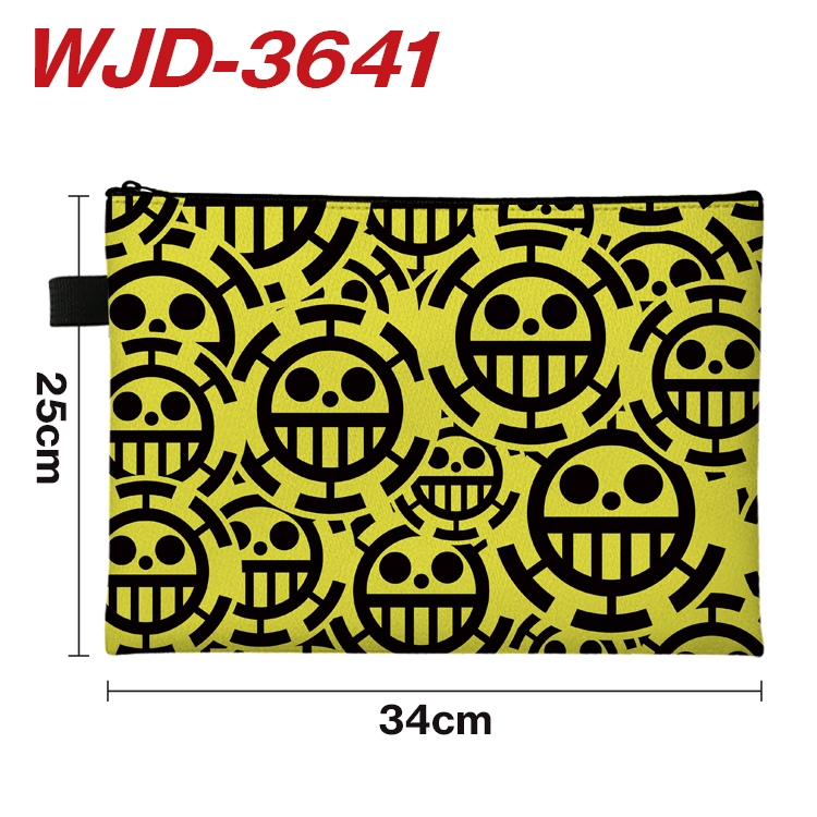 One Piece Anime Peripheral Full Color A4 File Bag 34x25cm WJD-3641