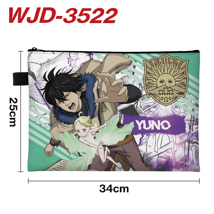 Black Clover Anime Peripheral Full Color A4 File Bag 34x25cm WJD-3522