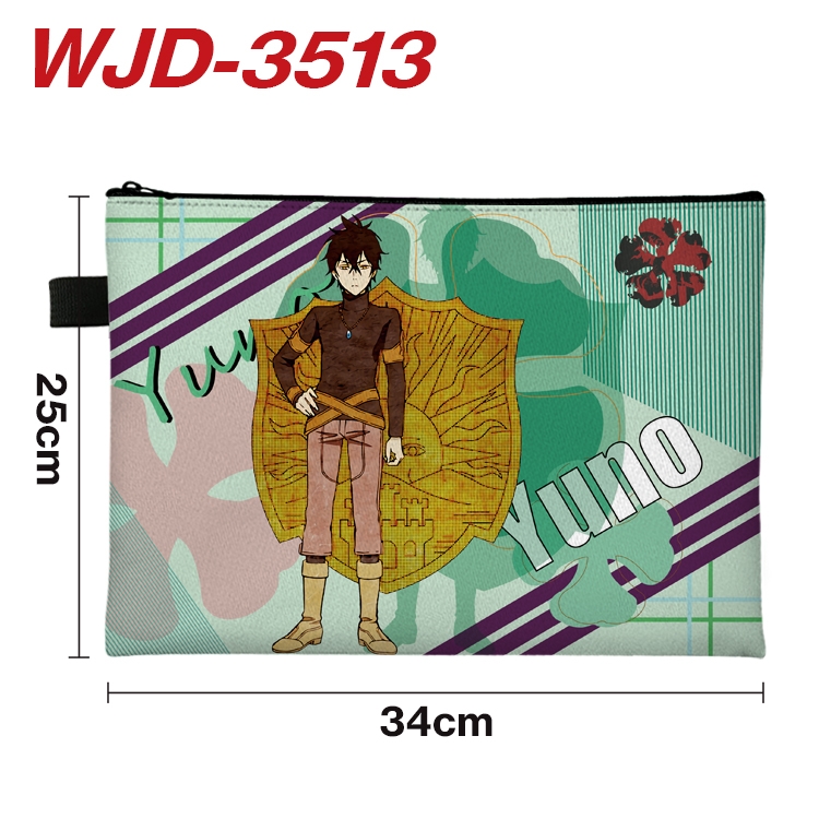 Black Clover Anime Peripheral Full Color A4 File Bag 34x25cm WJD-3513