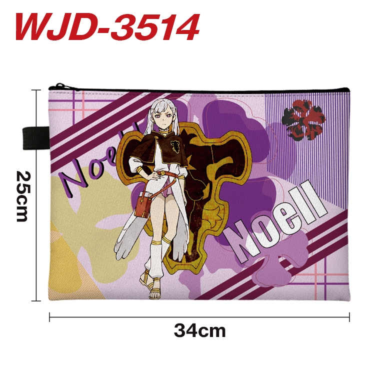 Black Clover Anime Peripheral Full Color A4 File Bag 34x25cm WJD-3514