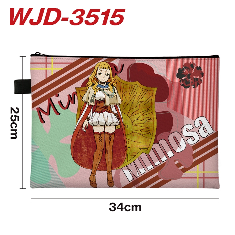 Black Clover Anime Peripheral Full Color A4 File Bag 34x25cm WJD-3515