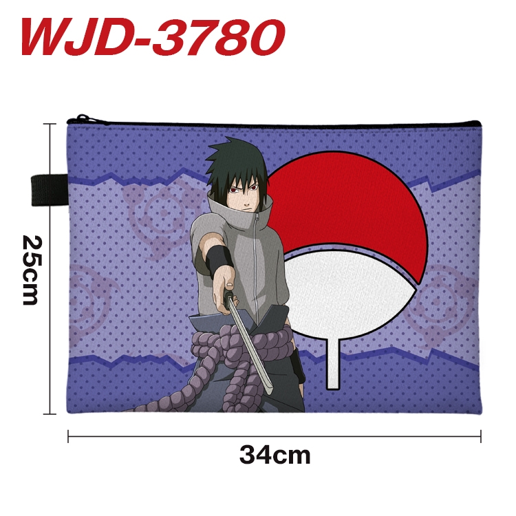 Naruto Anime Peripheral Full Color A4 File Bag 34x25cm WJD-3780