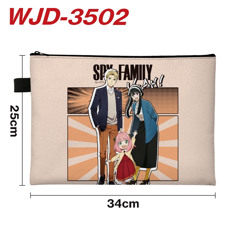 SPY×FAMILY  Anime Peripheral Full Color A4 File Bag 34x25cm WJD-3502