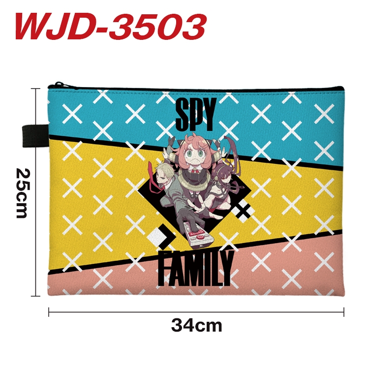 SPY×FAMILY  Anime Peripheral Full Color A4 File Bag 34x25cm WJD-3503