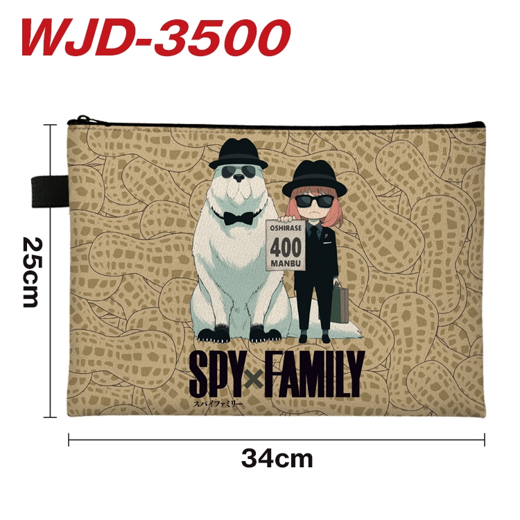 SPY×FAMILY  Anime Peripheral Full Color A4 File Bag 34x25cm WJD-3500