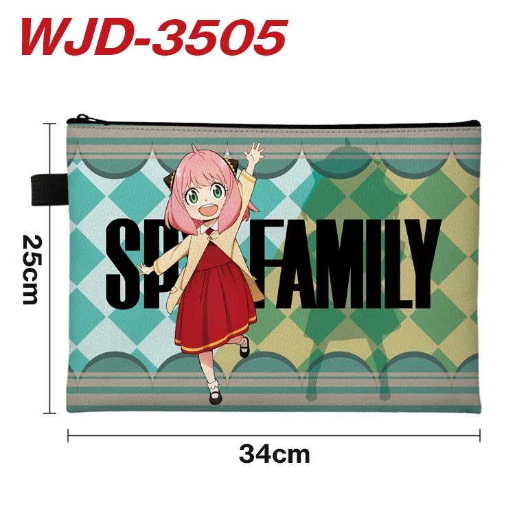 SPY×FAMILY  Anime Peripheral Full Color A4 File Bag 34x25cm WJD-3505