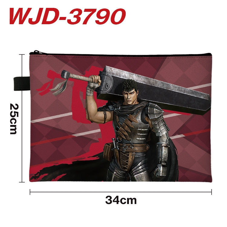 BERSERK Anime Peripheral Full Color A4 File Bag 34x25cm  WJD-3790