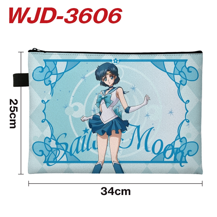 sailormoon Anime Peripheral Full Color A4 File Bag 34x25cm WJD-3606
