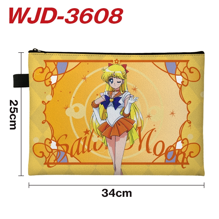sailormoon Anime Peripheral Full Color A4 File Bag 34x25cm WJD-3608