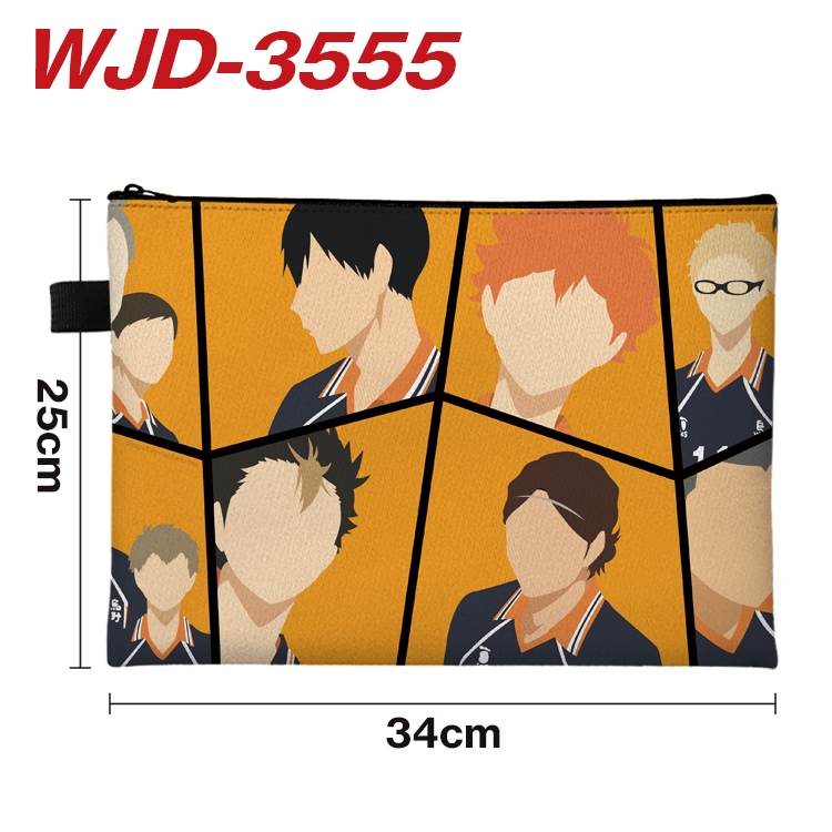 Haikyuu!! Anime Peripheral Full Color A4 File Bag 34x25cm WJD-3555