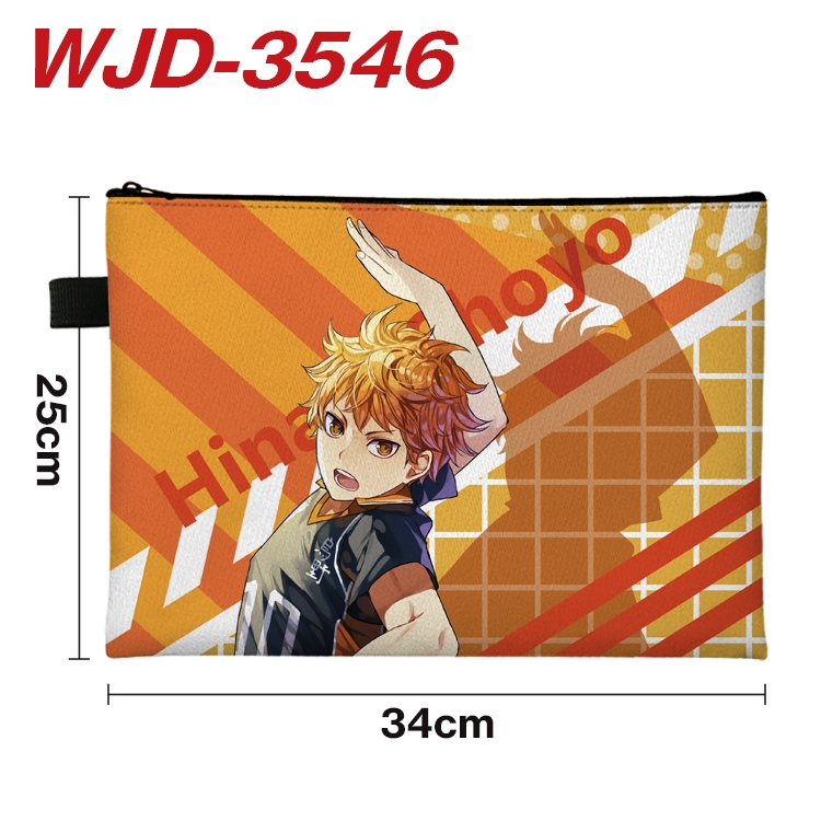 Haikyuu!! Anime Peripheral Full Color A4 File Bag 34x25cm WJD-3546