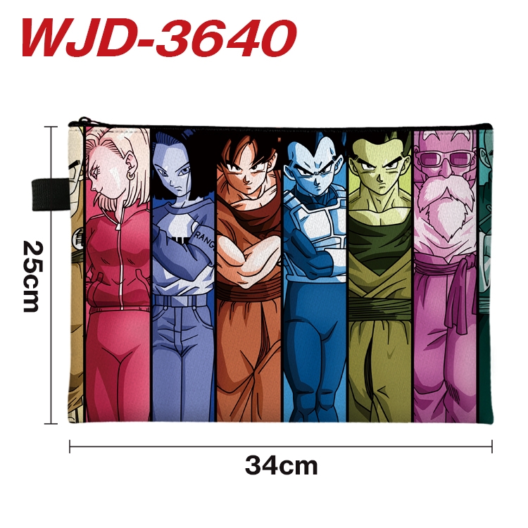 DRAGON BALL Anime Peripheral Full Color A4 File Bag 34x25cm WJD-3640