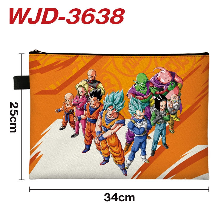 DRAGON BALL Anime Peripheral Full Color A4 File Bag 34x25cm WJD-3638