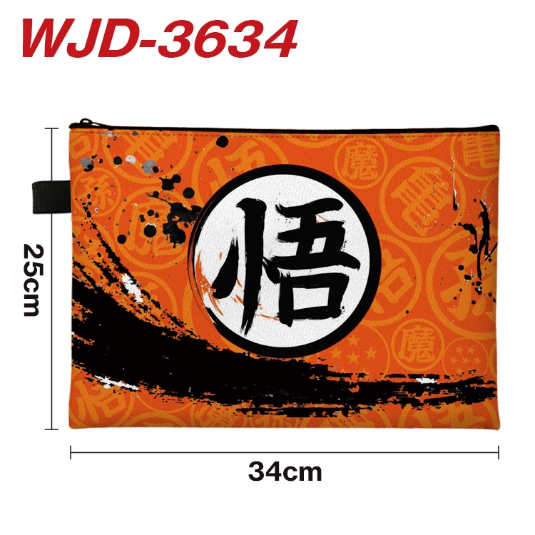 DRAGON BALL Anime Peripheral Full Color A4 File Bag 34x25cm WJD-3634