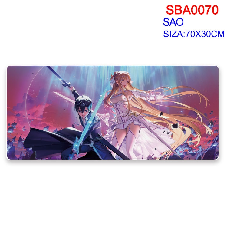 Sword Art Online Anime peripheral mouse pad 70X30CM  SBA-070