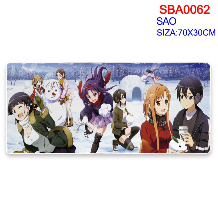 Sword Art Online Anime peripheral mouse pad 70X30CM  SBA-062