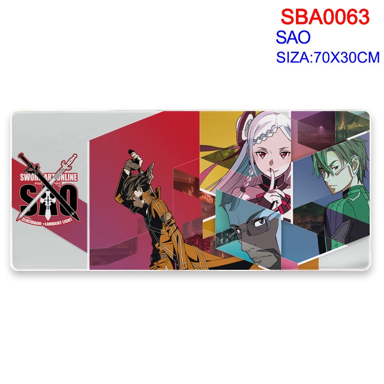 Sword Art Online Anime peripheral mouse pad 70X30CM  SBA-063