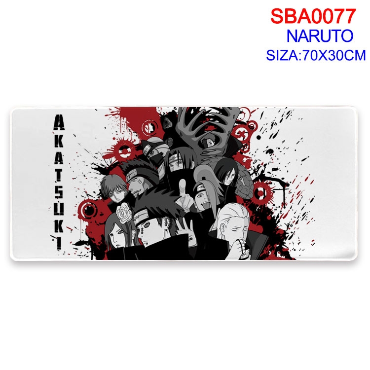 Naruto Anime peripheral mouse pad 70X30CM  SBA-077