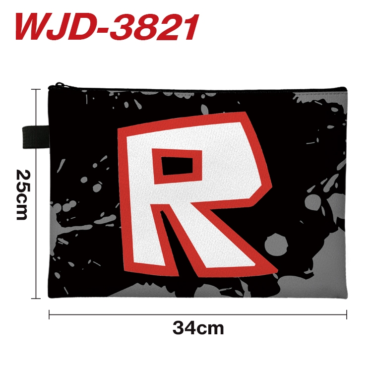 Robllox Anime Peripheral Full Color A4 File Bag 34x25cm WJD-3821