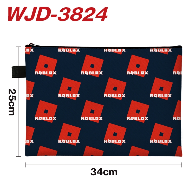 Robllox Anime Peripheral Full Color A4 File Bag 34x25cm WJD-3824