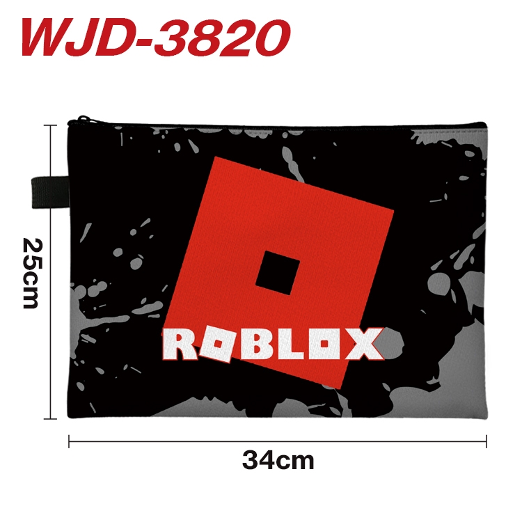 Robllox Anime Peripheral Full Color A4 File Bag 34x25cm WJD-3820