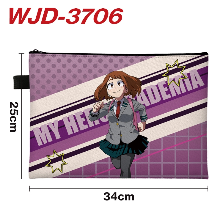 My Hero Academia Anime Peripheral Full Color A4 File Bag 34x25cm WJD-3706