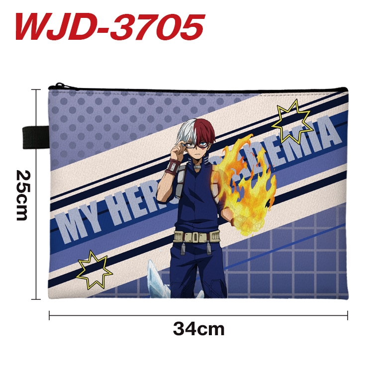 My Hero Academia Anime Peripheral Full Color A4 File Bag 34x25cm  WJD-3705