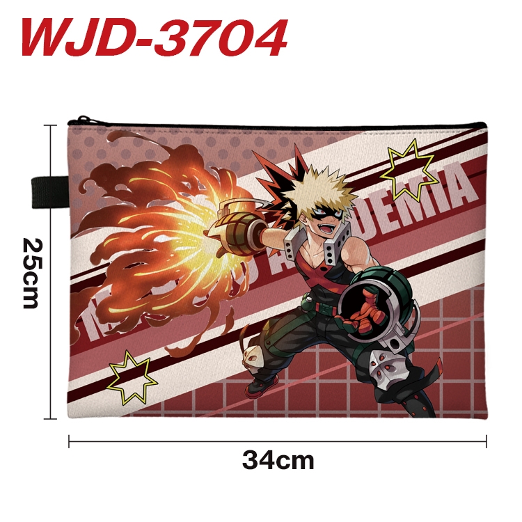 My Hero Academia Anime Peripheral Full Color A4 File Bag 34x25cm  WJD-3704