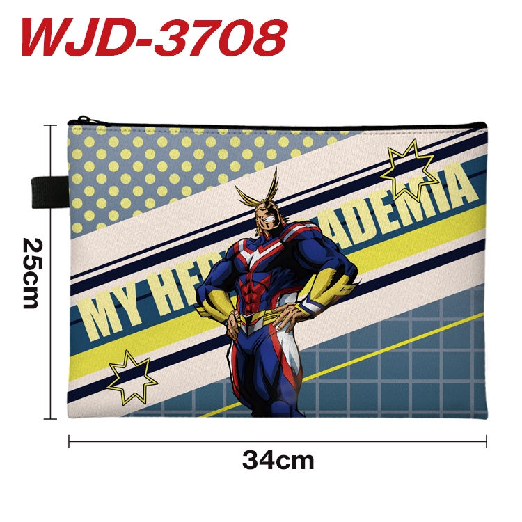 My Hero Academia Anime Peripheral Full Color A4 File Bag 34x25cm  WJD-3708