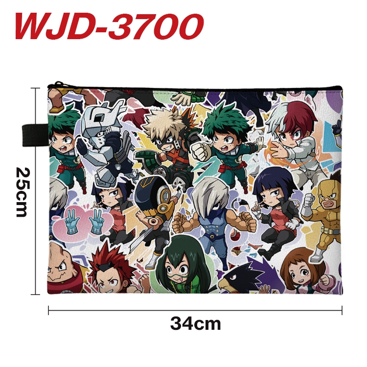My Hero Academia Anime Peripheral Full Color A4 File Bag 34x25cm  WJD-3700