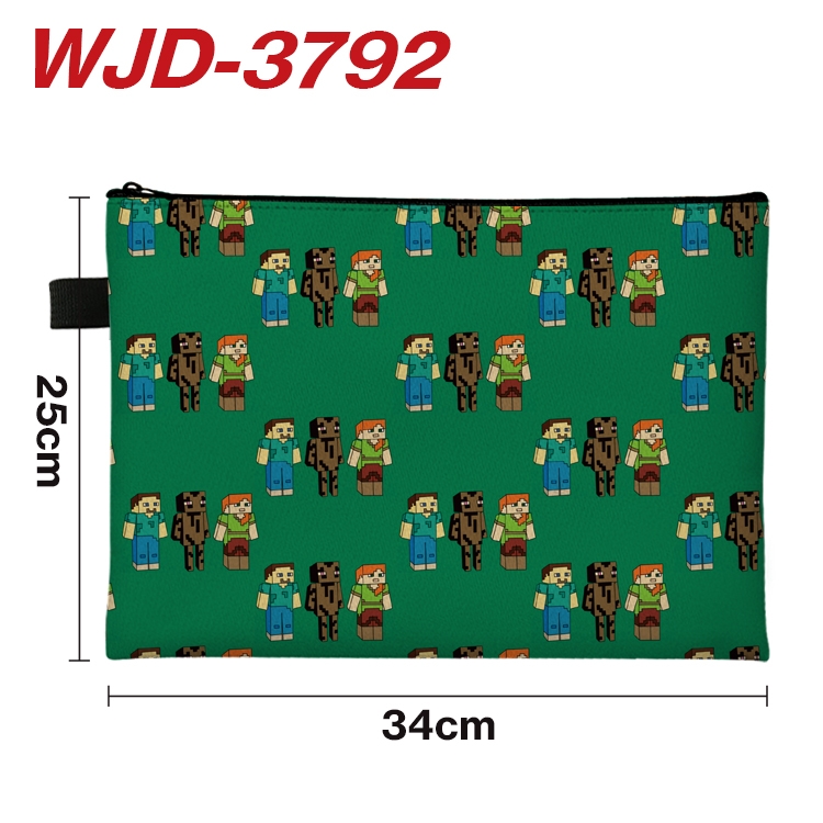 Minecraft Anime Peripheral Full Color A4 File Bag 34x25cm WJD-3792