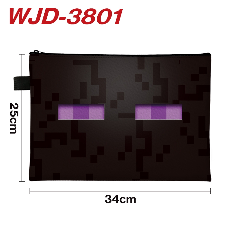 Minecraft Anime Peripheral Full Color A4 File Bag 34x25cm WJD-3801