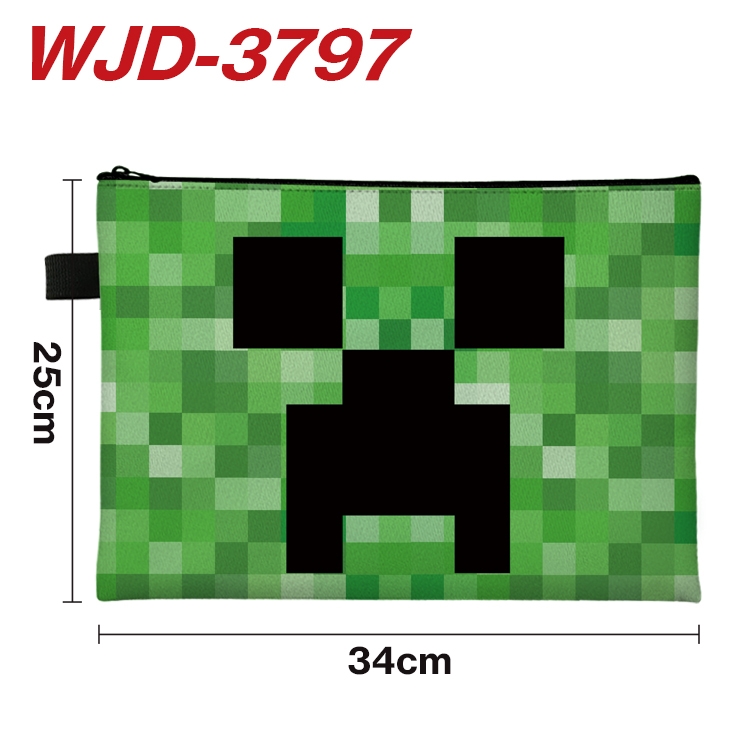 Minecraft Anime Peripheral Full Color A4 File Bag 34x25cm WJD-3797