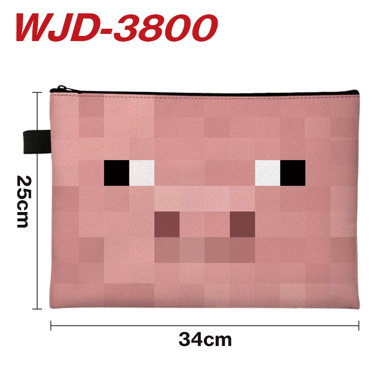 Minecraft Anime Peripheral Full Color A4 File Bag 34x25cm WJD-3800