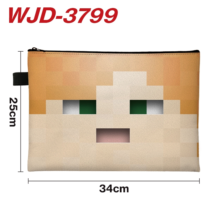 Minecraft Anime Peripheral Full Color A4 File Bag 34x25cm WJD-3799