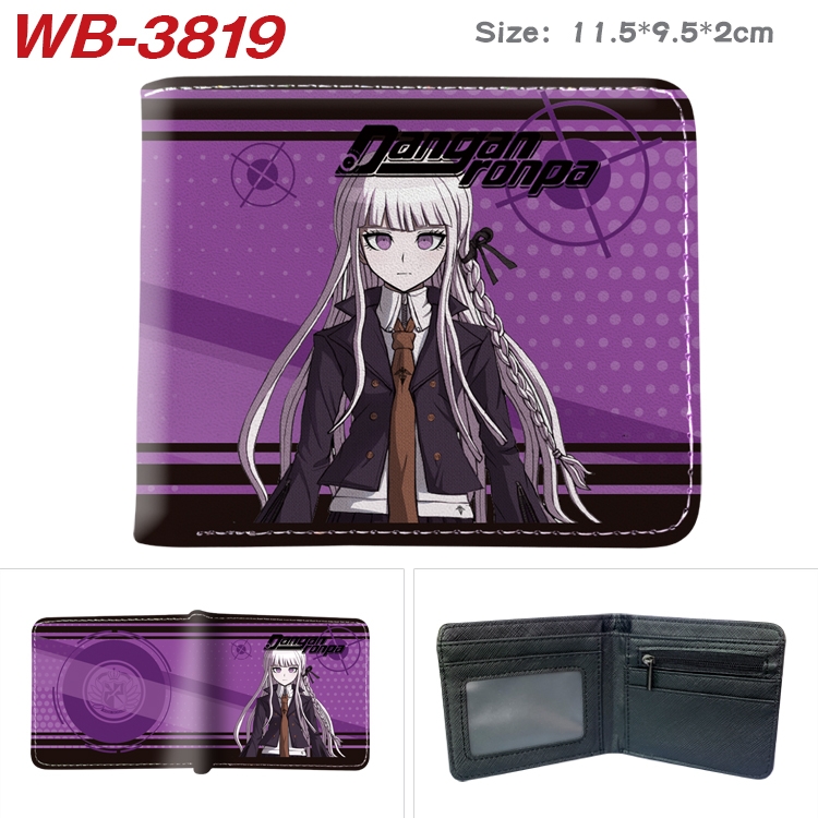 Dangan-Ronpa Anime color book two-fold leather wallet 11.5X9.5X2CM  WB-3819A