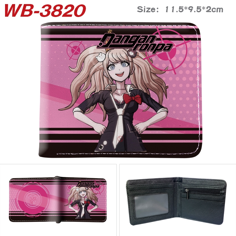 Dangan-Ronpa Anime color book two-fold leather wallet 11.5X9.5X2CM WB-3820A