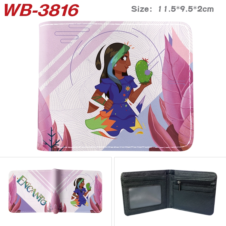 full house of magic Anime color book two-fold leather wallet 11.5X9.5X2CM WB-3816A