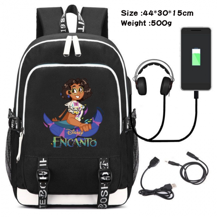 full house of magic Anime Double Zipper Data Backpack School Bag 44X30X15CM