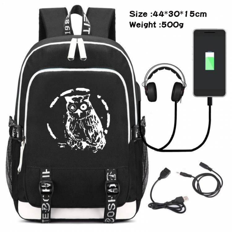 The Promised Neverla Anime Double Zipper Data Backpack School Bag 44X30X15CM