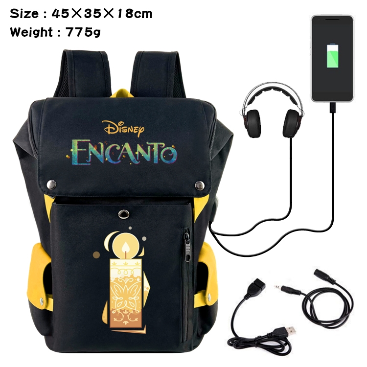 full house of magic Anime anti-theft color matching data cable backpack school bag 45X35X18CM