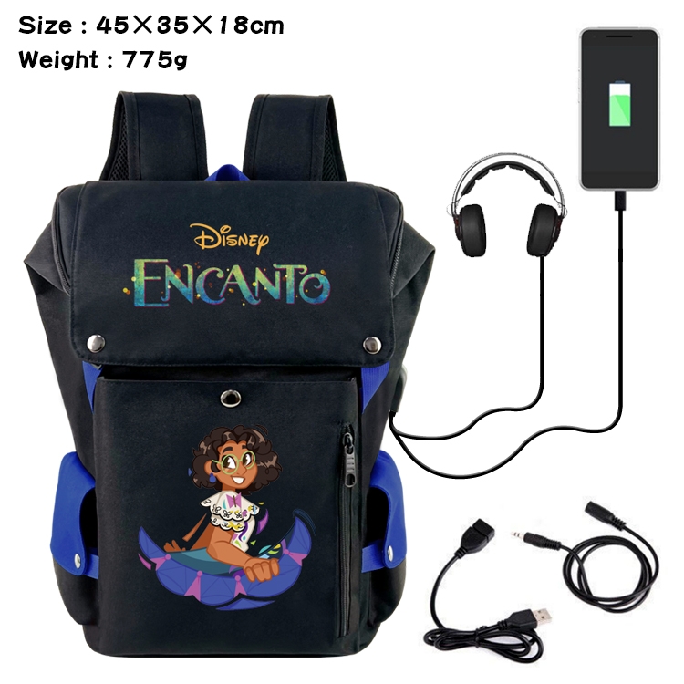 full house of magic Anime anti-theft color matching data cable backpack school bag 45X35X18CM