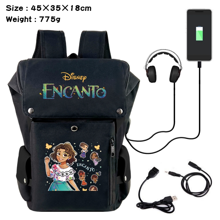 full house of magic Anime anti-theft color matching data cable backpack school bag 45X35X18CM