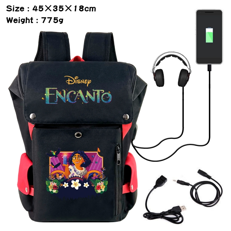 full house of magic Anime anti-theft color matching data cable backpack school bag 45X35X18CM